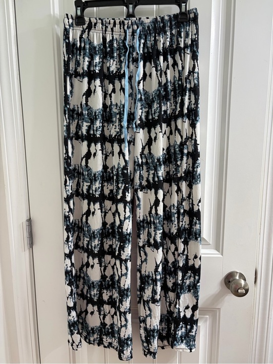 Hello Mello Other - Hello Mello Women's Tie-Dye Lounge Pants in Black & White w/ Bag Sz L Comfy Boho